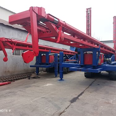 涌泉履带式长钻机动力头定做360度旋转长螺旋高压泵钻喷台车