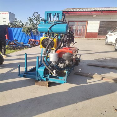 勘探加固折叠打井机 200米可折叠灌溉钻车 高压履带气动水井钻机