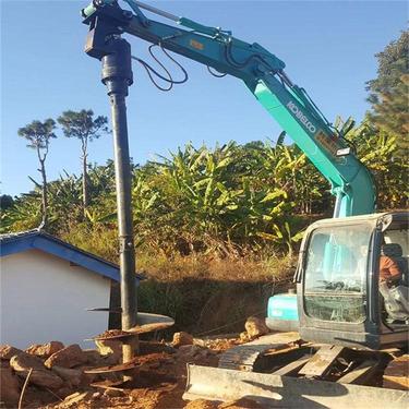 奥莱螺旋钻机 地表勘探打桩机 液压螺旋探钻机