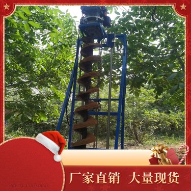铁路护栏植桩钻机 马路边打孔立杆钻孔机手推式加固地基