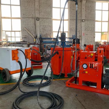 湖北鄂州 柴油液压注浆加固钻机 全液压地质勘探双液钻孔注浆一体机长沙
