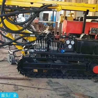 鼎东液压履带潜孔钻机 勘探爆破潜孔钻机 履带式滑移打桩机