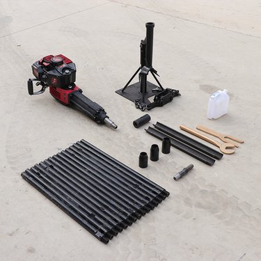 汽油背包钻机打桩机勘探钻机便携式矿山岩石土层钻探钻机