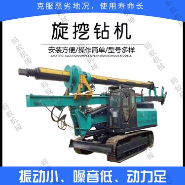 轮式旋挖钻机 桥梁桩大孔径螺旋桩机 房梁桩引孔钻