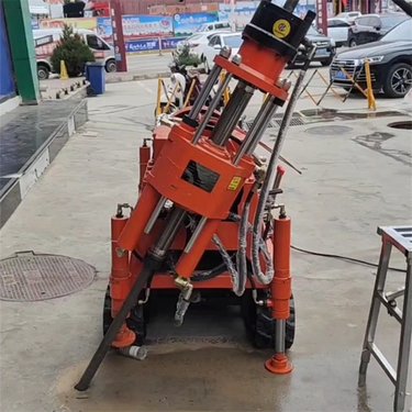 河北沧州 矿用基下沉勘探隧道探水多角度打孔液压注浆加固钻机 地质勘探履带式双液坑道钻机鄂州