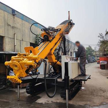 大坝加固高压旋喷桩钻机型号规格 聚强三重管注浆泵图片