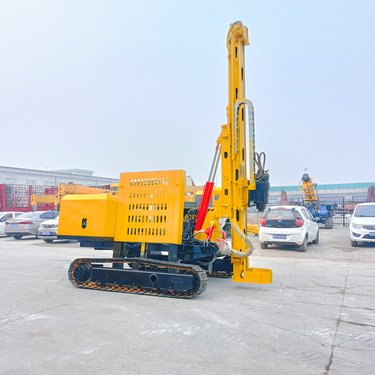 电动加压塔架光伏打桩机 边坡矿山凿岩钻机 旋转灵活