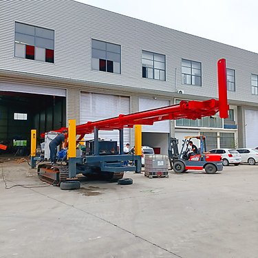 双动力头CFG灌注浆长螺旋打桩机 钢制履带多功能桩机成孔螺旋钻机