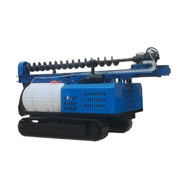 光伏打桩机山地岩石钻孔旋转打孔打 桩机履带太阳能地钉压桩钻机