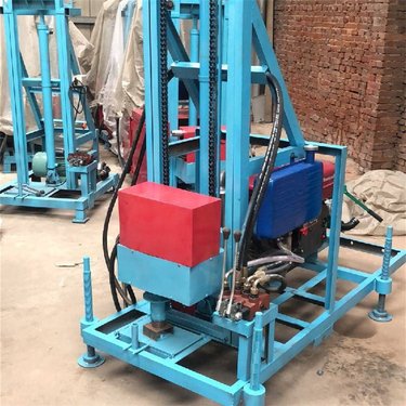 柴油液压打井机 120米农村民用钻井机 小型轮式家用水井钻机