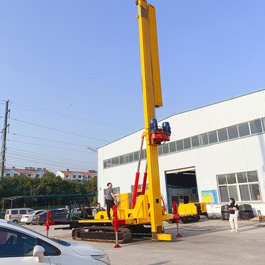 18米抗浮锚杆打桩机 履带式双油缸加压长螺旋钻机 建筑地基基坑支护