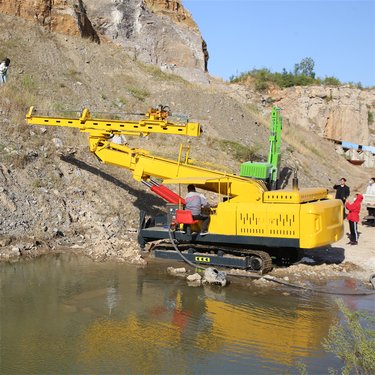 履带式护坡锚固钻机 全液压边坡支护打孔设备 深基坑加固钻孔机