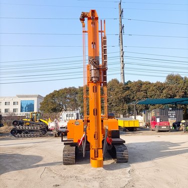 各类光伏打桩机型号全 履带式多功能光伏钻机 可按需定制钻杆孔径