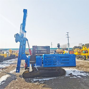 履带多功能光伏打桩机 3米液压潜孔钻机 山地高低腿螺旋钻孔机