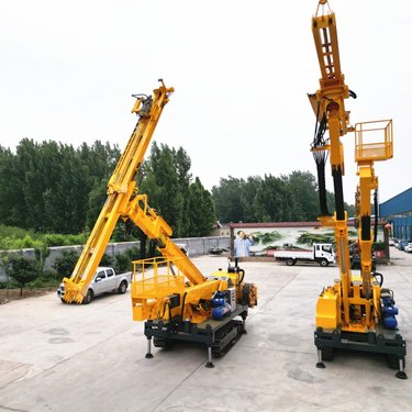 开山爬坡履带式潜孔钻车 合金钻头一机多用机 隧高举升锚杆钻机
