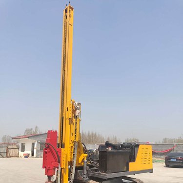 多功能履带液压光伏打钻机 螺旋太阳能打桩机 地基压桩打一体机