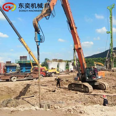 钻螺旋地钉 AD60型螺旋钻机 钢板桩引孔挖机液压钻机