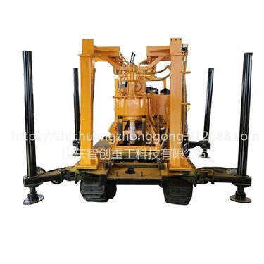 智创 ZC-1 履带液压水井钻机厂家 打井设备钻井机 气动打井机 气动水井钻机