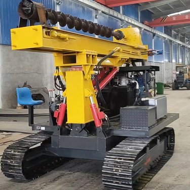 护栏打桩机波形围栏压桩机公路多功能钻机钢管桩打压设备