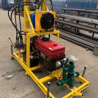 奥莱 柴油液压升降打井机 农田灌溉百米深孔钻机 液压升降民用钻井机