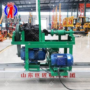 HJD全自动横向山泉水打井设备山东巨匠空压机放炮水平钻井机横向深孔水井钻机