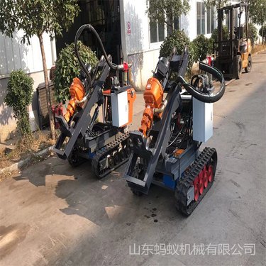 电动立柱岩石潜孔钻机 分体式露天炮孔凿岩机 履带式边坡锚杆钻机