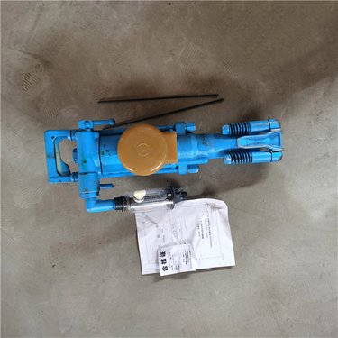 7655带气腿的凿岩机 风动破碎造孔机 钻凿爆破孔用钻孔机