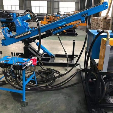 聚仁多功能锚固钻机 小型分体式履带式 工程液压护坡钻机