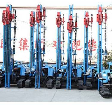 履带式光伏打桩机 全液压打桩机螺旋钻机 多功能旋转底盘打桩机 发电站打桩机