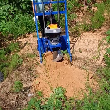 微型多功能螺旋钻机 雷力LLN909支架人工操作电线杆光伏种树高效率