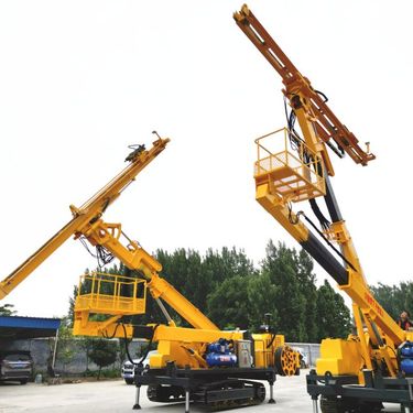 矿用双臂隧道锚杆钻机 10米隧洞用钻孔机 伸缩臂钻机