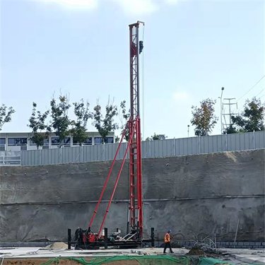 多功能小型长螺旋钻机双管高压旋喷桩机地基加固防渗防塌施工