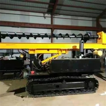 山地光伏打桩机 液压工程锚杆钻机 长臂式螺旋钻机 油电两用动力强