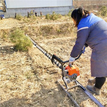 螺旋式锚杆打孔机 河道坡面防护加固不加水钻机 MG360马力大转速高