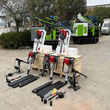 手持土壤取样钻机 轻便冲击原状土取芯 便携式无扰动野外取土钻探机