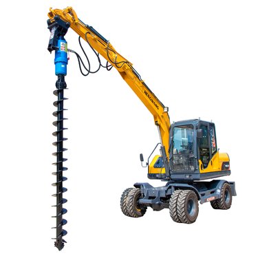 移动打桩机 液压装载改装螺旋设备 挖机改钻机