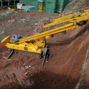 高举升隧道打顶支护全液压锚杆钻机 履带式带旋转底盘