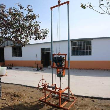 小型家用打井机 汽油/柴油动力打井机 拆卸运输方便的水井钻机