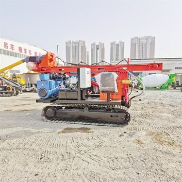 自发电光伏引孔机 太阳能板基础打桩机 多用型履带地锚钻机