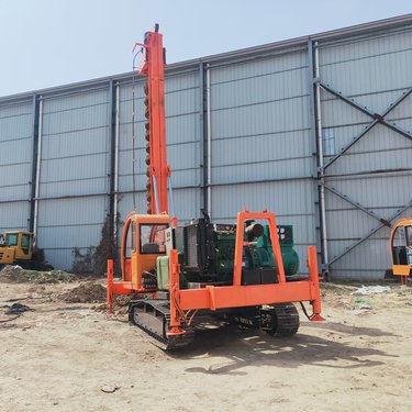 地基加固长螺旋钻孔机 建筑工地CFG灌注浆打桩机省时省力一杆成孔