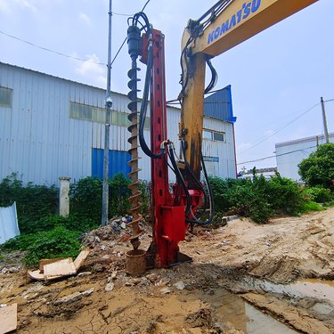 履带液压式锤击光伏打桩机 履带式钻孔机加压旋喷钻机 爬坡能力强