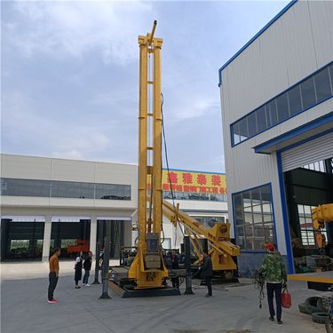 全液压步履式长螺旋打桩机 抗浮锚杆钻机 山地锚杆引孔机