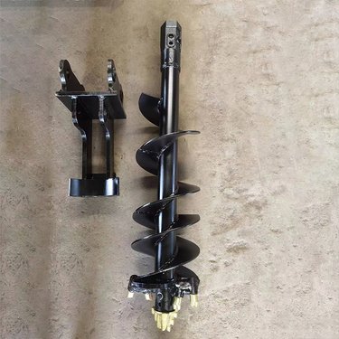 聚仁挖机改螺旋钻机 电线钻杆地基打桩机 液压树坑钻孔机