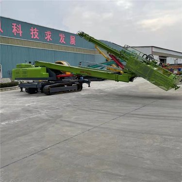 液压链轨钻机 多功能支护钻 高举升履带伸缩双节大臂锚固护坡钻机