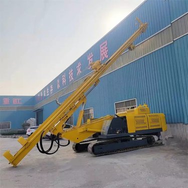 地铁隧道涵洞9-12米液压伸缩臂锚杆岩石钻机 履带打孔机