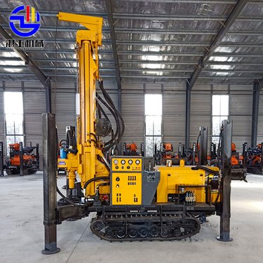 FY-200履带式气动水井钻机 深孔钻井机 冲击式家用打井机