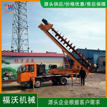 轮式螺旋钻孔机 农村建房地梁构造柱打桩机 房屋地基加固潜孔钻机