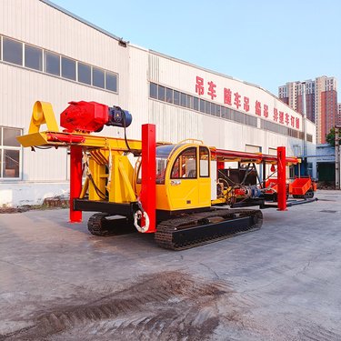 15米抗浮锚杆长螺旋钻机 履带式建筑地基打桩机 油电两用中心灌注浆