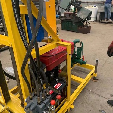 奥莱 柴油液压升降打井机 农田灌溉百米深孔钻机 液压升降打井机