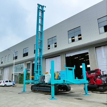 CFG长螺旋钻机 履带式抗浮锚杆打桩机折叠式塔架 混凝土灌注浆钻孔